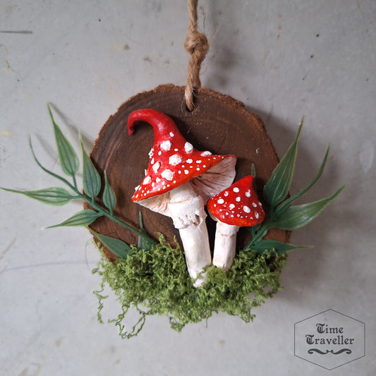 Fairy Garden Mushroom Amanita   - Wall Decor