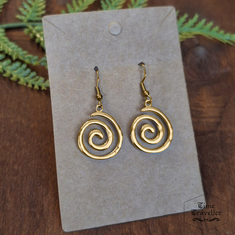 Forest Dweller gold swirl - Earrings