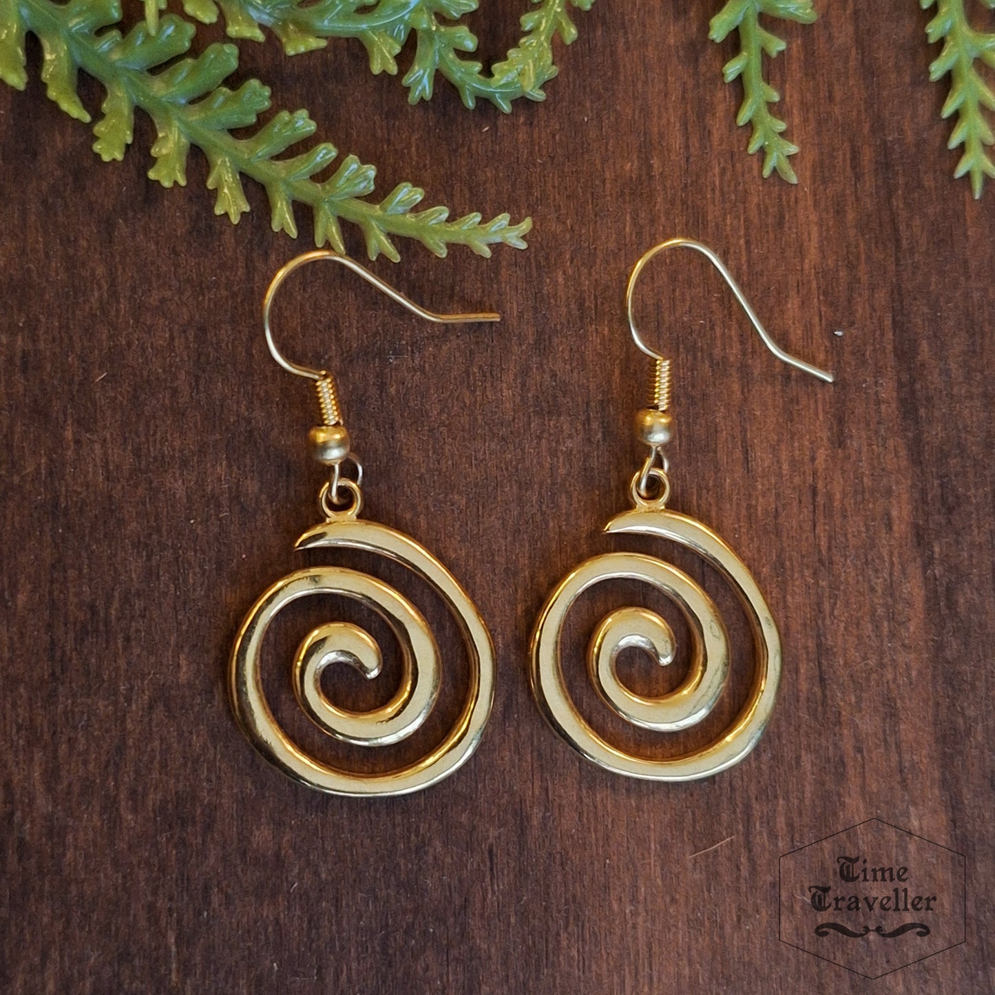 Forest Dweller gold swirl - Earrings