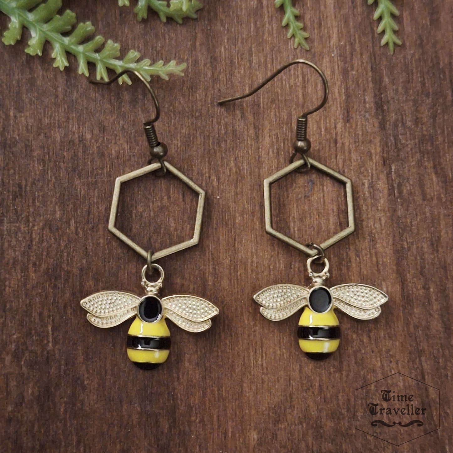 Forest Creature bee  - Earrings