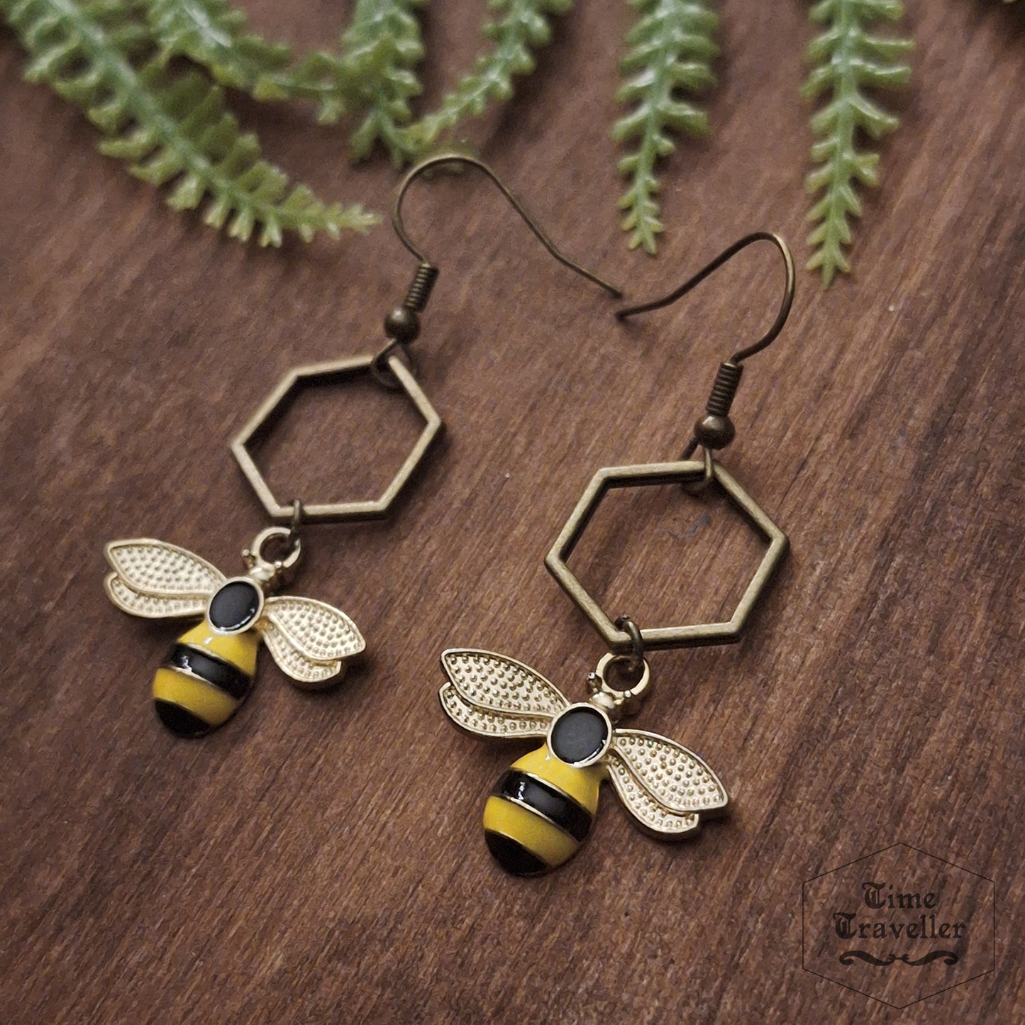 Forest Creature bee  - Earrings