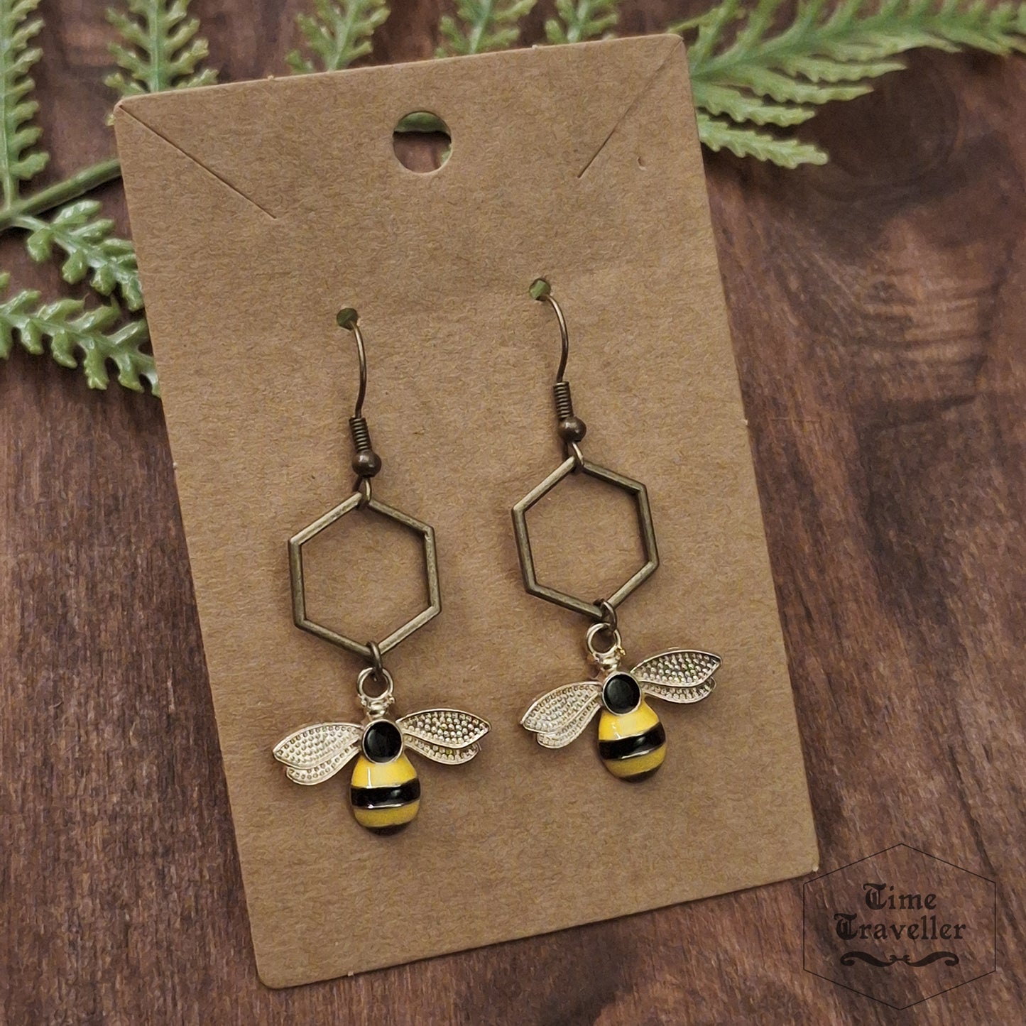 Forest Creature bee  - Earrings