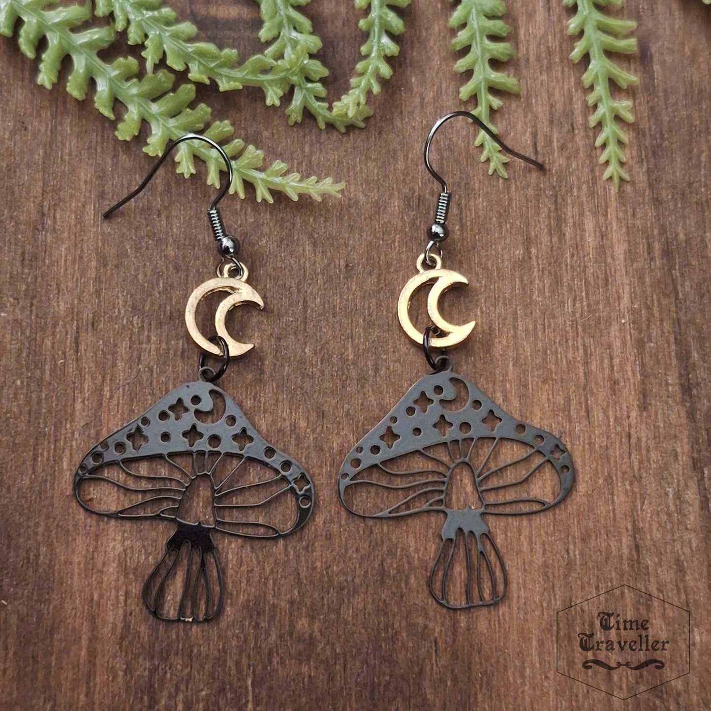 Witching Hour black mushroom - Earrings