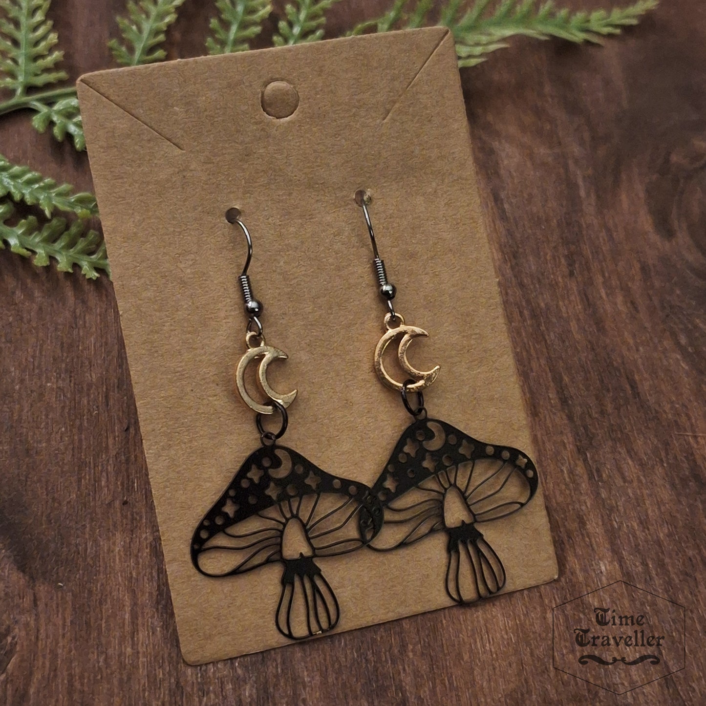 Witching Hour black mushroom - Earrings