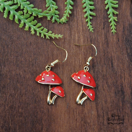 Fairy Mushrooms A013- Earrings