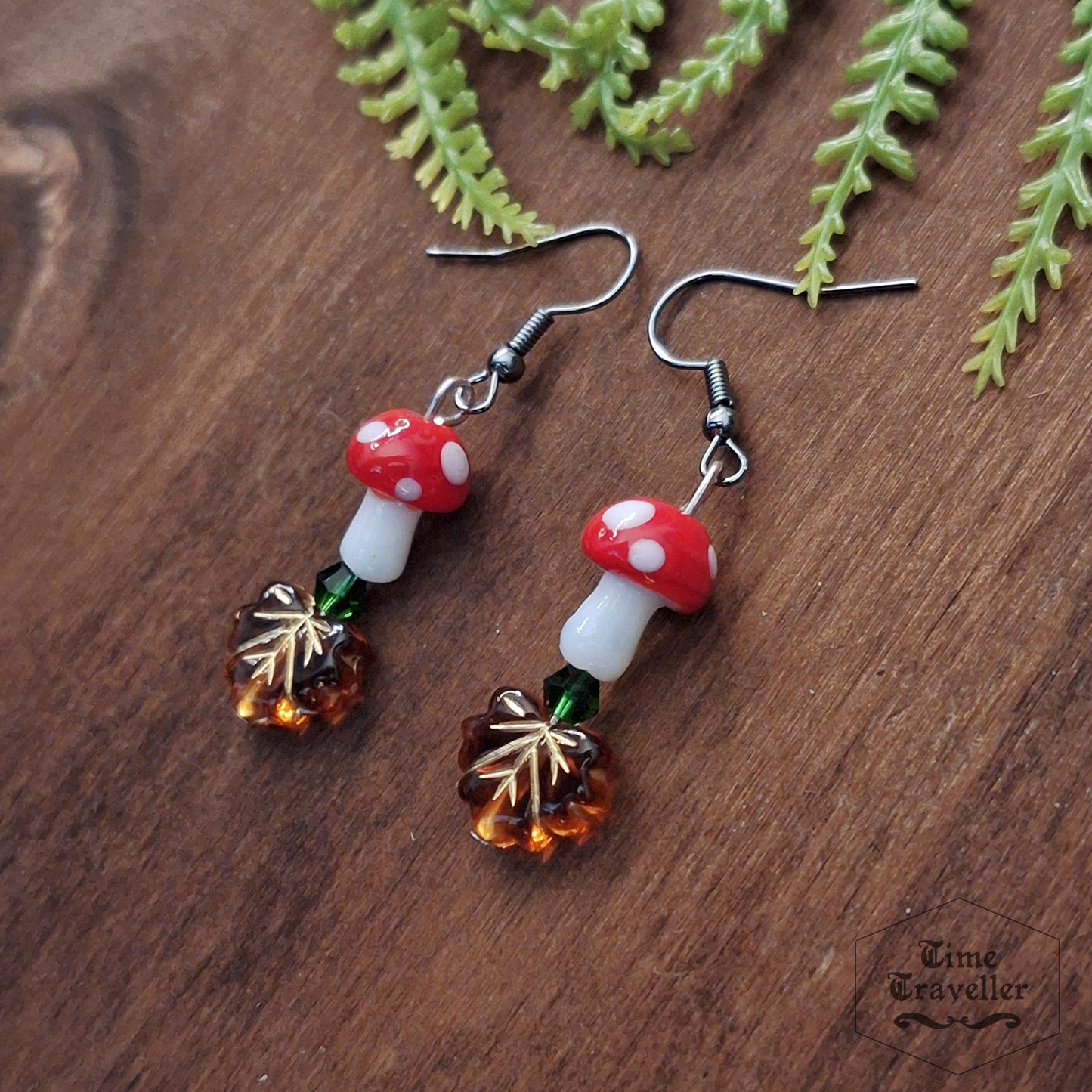 Fairy Mushrooms A012- Earrings